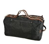 Borsa da viaggio in tela impermeabile di grande capacità for uomo e donna, borsa for laptop, fitness, bagaglio a mano for nel fine settimana, a tracolla per viaggi all'insegna del fitness(Black)