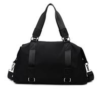 Borsa da viaggio in tessuto Oxford impermeabile con scomparti separati for oggetti asciutti e bagnati, grande capacità di 36-55 litri, adatta sia for uomo che for donna(Black)