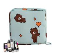 Borsa da viaggio - Kit di emergenza per ragazze - Organizzatore per il trucco affidabile, discreto Feminine Care Case, Pad mestruale portatile - Sacchetto del tempo con chiusura lampo F