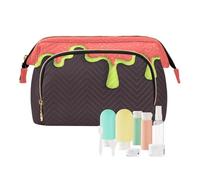 Borsa da viaggio marrone corallo limone goccia leggero portamonete da donna per organizer da viaggio