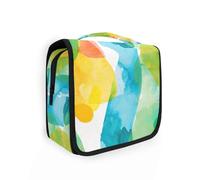 Borsa da viaggio minimalista acquerello kit da toilette con gancio per appendere borse essenziali per articoli da toeletta verticale autoportante