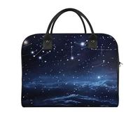 Borsa da viaggio multifunzionale, con stampa di stelle nella notte, borsa da viaggio, borsa da viaggio, borsa da viaggio, borsa da viaggio, borsa da viaggio, borsa per il fine settimana, nera, taglia