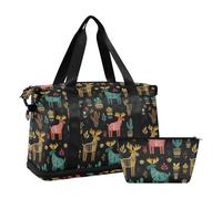 Borsa da viaggio multifunzionale per oggetti personali Funky Crazy Desert Elk Sport Training Bag con articoli da toeletta per yoga