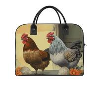 Borsa da viaggio multifunzionale, stampa di polli italiani, borsa da viaggio, borsa da viaggio, borsa da viaggio, borsa da viaggio, borsa da viaggio, borsa per il fine settimana, nera, taglia unica