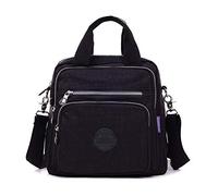 Borsa da viaggio multifunzione in nylon impermeabile con manico superiore, borsa a tracolla per ragazze, zaino da viaggio carino multi-tasca con cerniera, No-2, Borse
