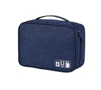 Borsa da viaggio per accessori per cavi con spazio separato per cavi e hard disk