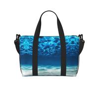 Borsa da viaggio per adulti con stampa con vista sull'oceano subacqueo, adatta per viaggi, campeggio, picnic