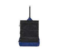 Borsa da viaggio per articoli da toeletta a tenuta stagna, pieghevole, design compatto, tasche multiple portatile, per palestra e vacanze, portatile, pieghevole per articoli da toeletta, blu navy