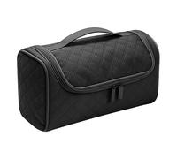 Borsa da viaggio per asciugacapelli, grande capacità, organizer impermeabile a doppio strato, borsa per il trasporto di articoli da toeletta, borsa organizer per asciugacapelli, Nero , Refer to