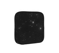 Borsa da viaggio per assorbenti igienici, a prova di periodo, a prova di galassia, nera e bianca, custodia da viaggio discreta per borsa da ufficio