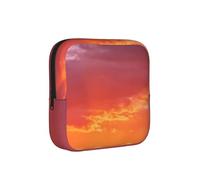Borsa da viaggio per assorbenti igienici, a prova di tempo, colore arancione e viola, discreta, per borsa da ufficio