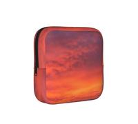 Borsa da viaggio per assorbenti igienici, a prova di tempo, colore arancione e viola, discreta, per borsa da ufficio