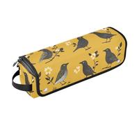 Borsa da viaggio per attrezzi da capelli, con cuscinetto resistente al calore, custodia da viaggio portatile per ferri da stiro, piastre, ferri arricciacapelli, motivo: storno europeo dei cartoni