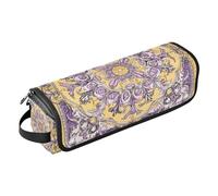 Borsa da viaggio per attrezzi da capelli con tappetino rimovibile resistente al calore, custodia per il trasporto, ferro arricciacapelli piatto, organizer impermeabile per raddrizzatori, ferro