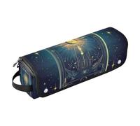 Borsa da viaggio per attrezzi da parrucchiere, con tappetino in ferro, portatile, per raddrizzatori, arricciacapelli, mazze tarocchi