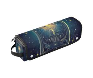 Borsa da viaggio per attrezzi da parrucchiere, con tappetino in ferro, portatile, per raddrizzatori, arricciacapelli, mazze tarocchi