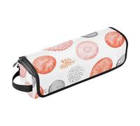 Borsa da viaggio per attrezzi da viaggio con motivo riccio di mare, con cuscinetto resistente al calore, borsa da viaggio organizer per straigheners, ferro arricciacapelli, asciugacapelli da donna