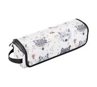 Borsa da viaggio per attrezzi per capelli con tappetino resistente al calore, organizer per strumenti per capelli di grande capacità per ferro arricciacapelli, piastra per capelli piatta