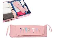 Borsa da viaggio per attrezzi per capelli, impermeabile per organizer, portatile antipolvere, spazio diviso per piastre, arricciacapelli, accessorio compatto per pettini, forcine, ca