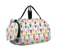 Borsa da viaggio per bambini con scomparti per scarpe con forme colorate multifunzionale per bambini durante la notte borsa per ragazzi e ragazze