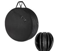 Borsa da viaggio per bicicletta, borsa da viaggio per bicicletta, protezione interna in Pe, set di ruote portatili con manico, tracolla staccabile, per mountain M tb, 73,7 x 73,7 x 23,9 cm, Nero