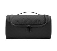 Borsa Da Viaggio Per Capelli: Scatola Di Ferro Riccio, Supporto Per Asciugacapelli, Borsa Da Risata | Design Del Vano Di Stoccaggio Resistente Al Calore, Grande Sezione Organizzatore Di Pendenti, nero