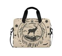 Borsa da viaggio per computer portatile, borsa a tracolla con manico e tracolla da 15,6 pollici, custodia con cerniera, cowboy occidentale acchiappasogni