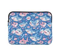 Borsa da viaggio per computer portatile da 13-14 pollici, borsa leggera per tablet, borsa da trasporto per viaggi di lavoro, maschera Ocean Shark