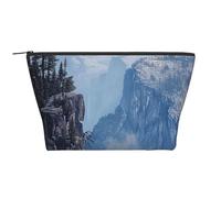 Borsa da viaggio per cosmetici con stampa di robot dei cartoni animati, borsa per cosmetici di grande capacità, custodia portatile per il trucco, per il lavaggio, la camera da letto, Scogliera