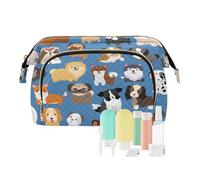 Borsa da viaggio per cultura, trousse per cosmetici, carino cane, cucciolo per donna, uomo, ragazza, animale, impermeabile, organizer per cosmetici, borsa per utensili da viaggio, multiuso, valigetta