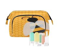 Borsa da viaggio per cultura, trousse per cosmetici, simpatici animali, api, impermeabile, da viaggio, per uomini e donne, multi, valigetta cosmetica, multicolore, Valigetta per cosmetici