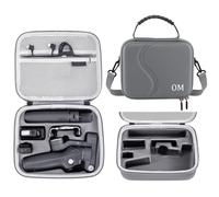 Borsa da viaggio per DJI Osmo Mobile 7/7P, borsa a tracolla portatile PU rigida custodia protettiva organizer per OM7 OM7P stabilizzatore Gimbal Accessori, grigio, custodia da viaggio per DJI Osmo