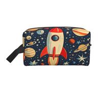 Borsa da viaggio per donna e uomo - Borse da toilette cosmetiche impermeabili, accessori per il lavaggio, organizer, razzo spaziale