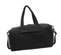 Borsa da viaggio per donne, per ragazze, alla moda, per il fitness, durante la notte, per l'ospedale, per il fine settimana, grande capacità, per il fitness, sport, palestra, allenamento, Nero