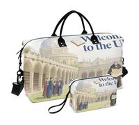 Borsa da viaggio per il fine settimana, con articoli da toeletta per trekking, pieghevole, benvenuto nel Regno Unito