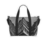 Borsa da viaggio per il fine settimana stampata con tetto architettonico borsa da viaggio a tracolla per adulti borsa da viaggio adatta per viaggi campeggio picnic