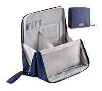 Borsa da viaggio per il trucco, borsa da viaggio, borsa per la toilette, impermeabile, portatile, verticale, organizer per il trucco, contenitore per donne, uomini, casa, ufficio, business, uso