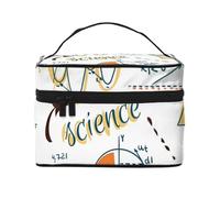 Borsa da viaggio per il trucco da donna, grande organizer per cosmetici, per laboratorio scientifico, biologia e chimica.