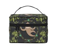 Borsa da viaggio per il trucco da donna, impermeabile, pieghevole, idea regalo per insegnanti, Bradipo, Taglia unica