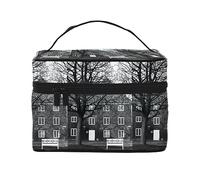 Borsa da viaggio per il trucco di varie verdure, borsa cosmetica impermeabile pieghevole borsa da toilette regalo per insegnanti, Finestra Sash, Taglia unica