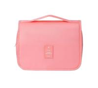 Borsa da viaggio per il trucco impermeabile organizer per articoli da toeletta da donna necessari per il bagno con gancio per il lavaggio del sacchetto di, rosa, Taglia unica