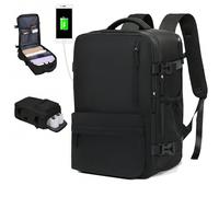 Borsa da viaggio per il weekend delle donne, approvata dalle compagnie aeree, impermeabile per laptop da 15,6 pollici per gli uomini, casual con tasca per le scarpe per la scuola, zaino da viaggio a g