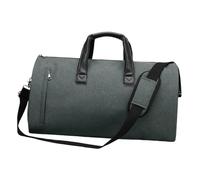 Borsa da viaggio per indumenti portatile con tracolla staccabile per esterni grigio profondo, Grigio scuro, 55cmx28cmx30cm, come descrizione