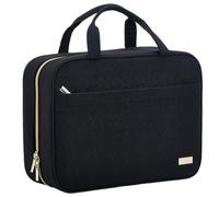 Borsa da viaggio per la cultura da appendere, borsa per il trucco, organizer da viaggio, grande borsa per il trucco, borsa da toilette per lunghi viaggi, docce in palestra, attività all'aperto, Nero