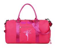 Borsa da viaggio per la danza personalizzata per ragazze con nome, testo e foto, borsa da viaggio per il fitness personalizzata per balletto, borsa per il weekend bagnata e asciutta personalizzata
