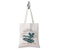 Borsa da viaggio per le vacanze, solo allora con scritta "Will We Truly Be Living", souvenir per le vacanze in famiglia, regalo per Duaghter, Living With Tote UK, 0