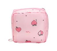 Borsa da viaggio per l'igiene delle donne unica con tasche interne multiple per organizzare assorbenti igienici e piccoli articoli da toeletta borsa portatile in poliestere per accessori sanitari, A