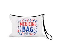 Borsa da viaggio per medicinali, medicinali, pillole, medicinali, portatile, con cinghia anti-perdita, Meds Bag 2-4