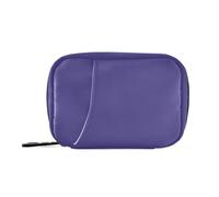 Borsa da viaggio per medicine da viaggio in tinta unita blu scuro con scomparti staccabili Borsa da viaggio portatile per medicine per borsa
