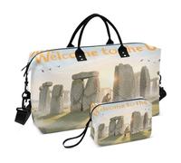 Borsa da viaggio per oggetti personali, borsa da viaggio con articoli da toeletta per escursionismo, multifunzionale, benvenuto nel Regno Unito